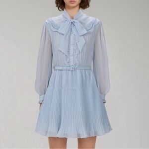 Brand new Self-Portrait light blue dress